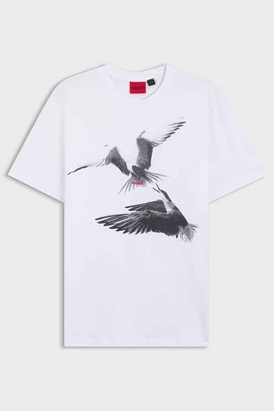 ΜΠΛΟΥΖΑ T-SHIRT HUGO - 100 ΛΕΥΚΟ